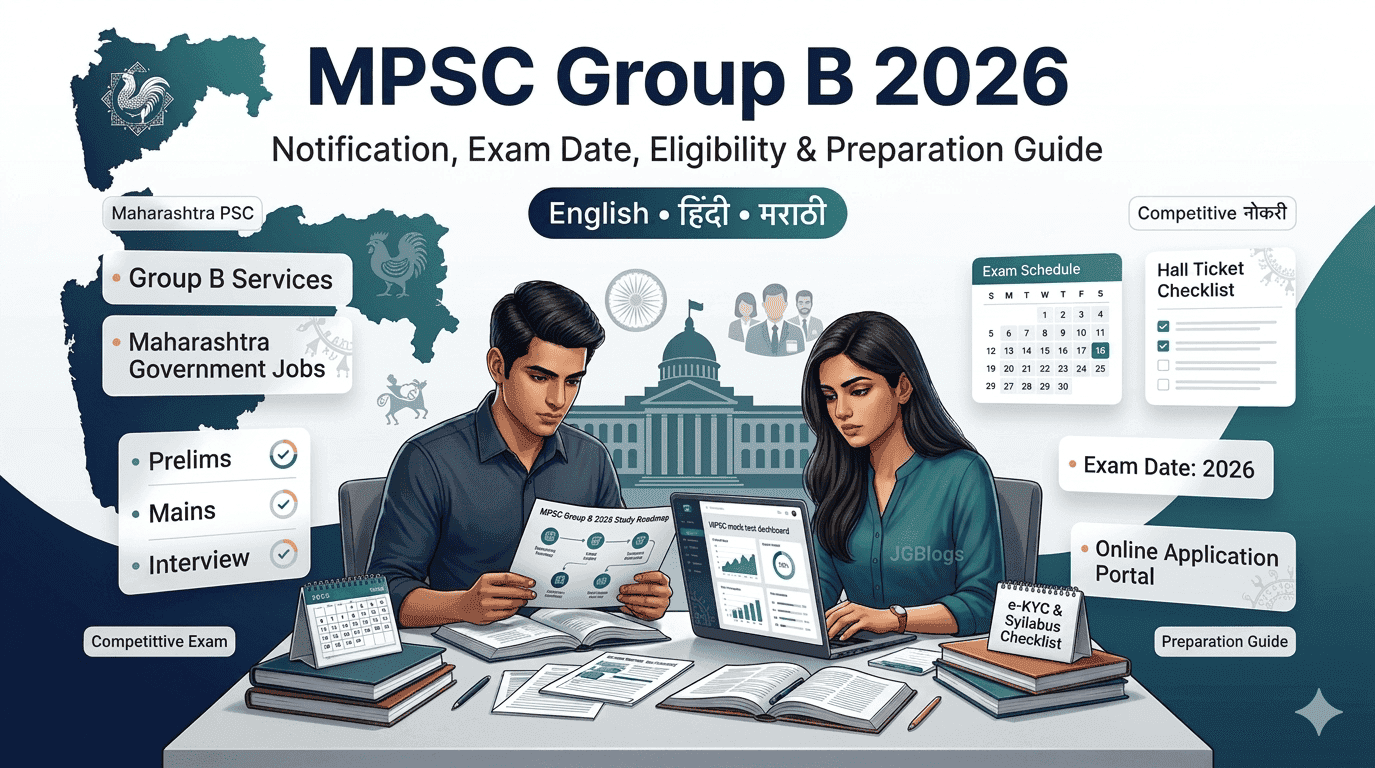 MPSC Group B 2026: पात्रता, सिलेबस, वेतन और तैयारी कैसे करें — पूरी जानकारी