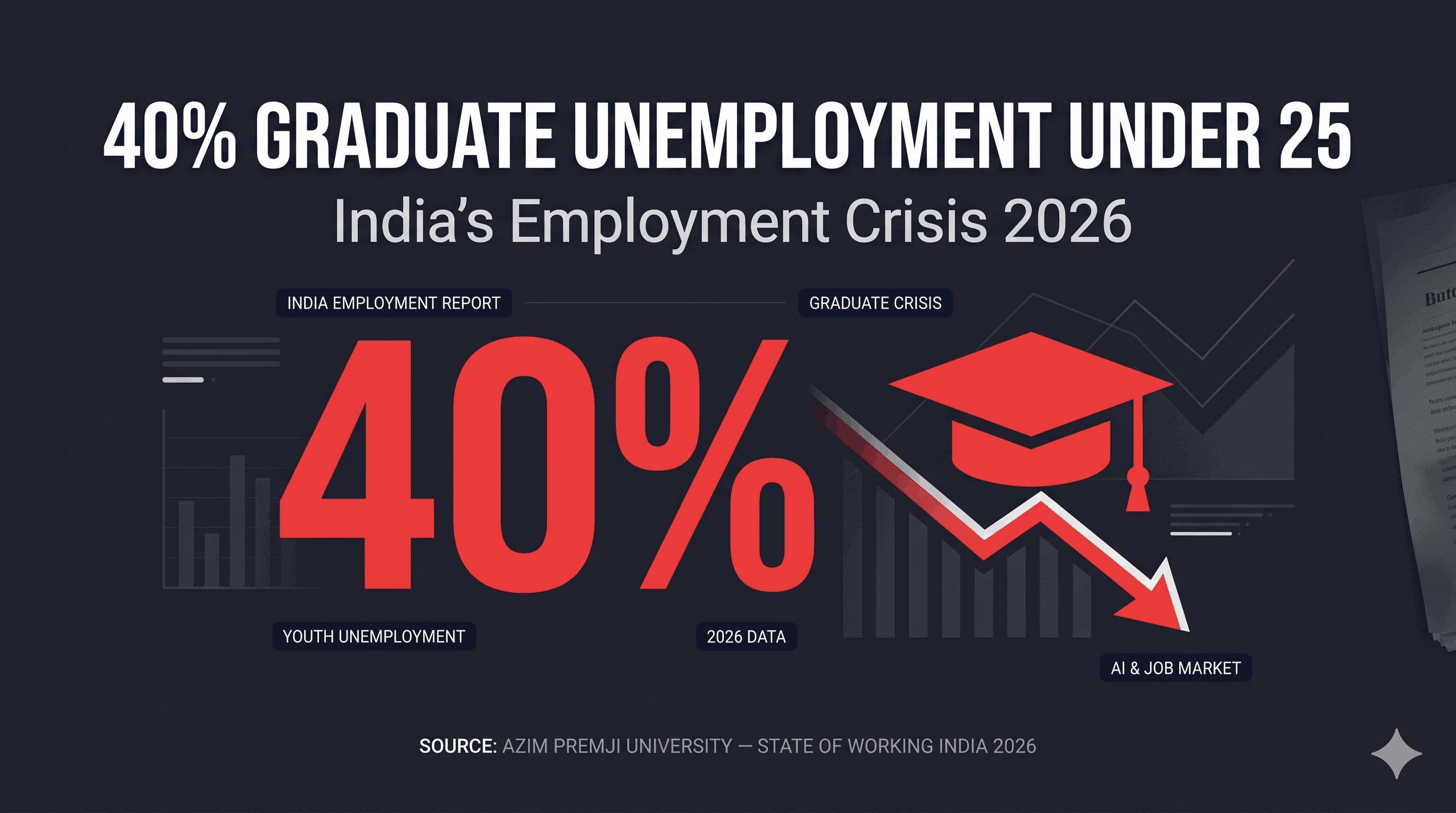 India's graduate unemployment crisis 2026 — what the data says