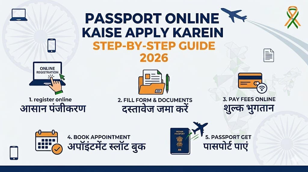 How to Apply for a Passport Online in India 2026: Complete Step-by-Step Guide, Documents, Fees & Tracking