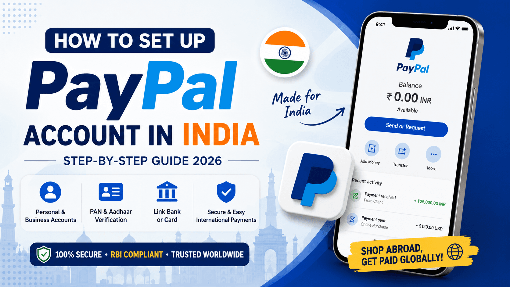 भारतात PayPal Account कसा तयार करायचा? (2026 Complete Guide)